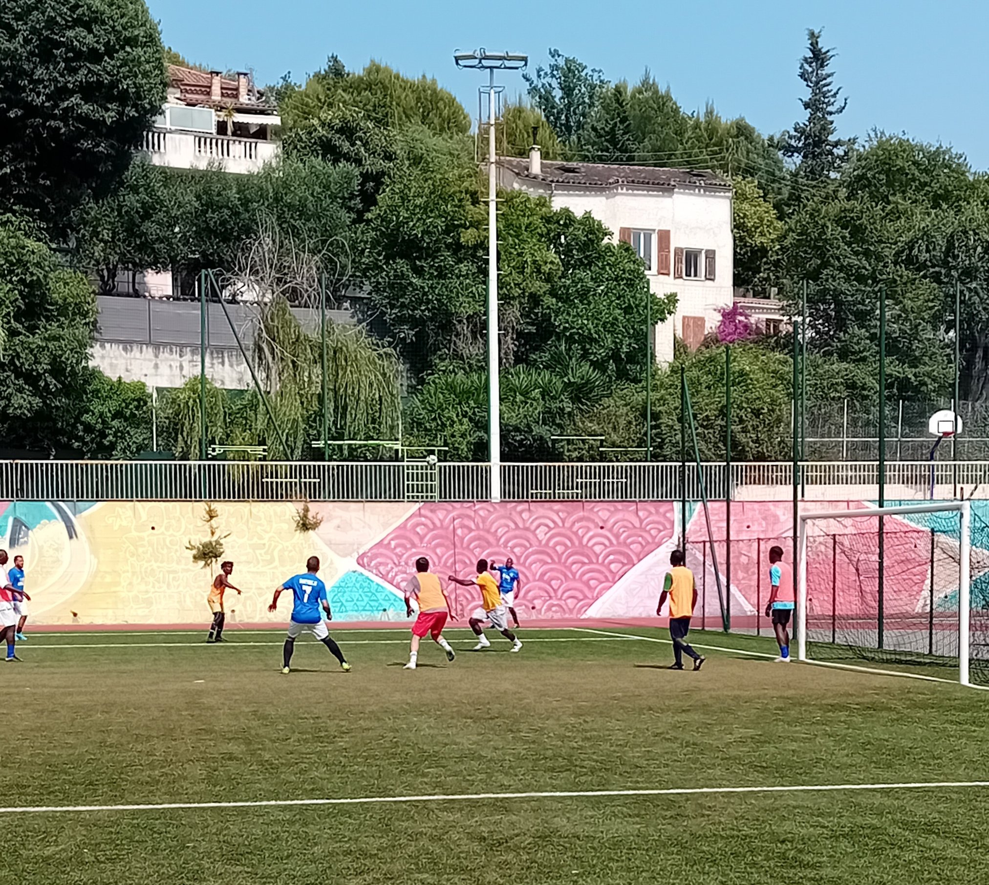 En pleine action...